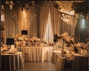 Luxury wedding table setting