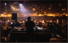 After dark DJ experience in a crowded venue